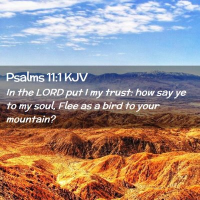 Psalms 11:1 KJV Free Bible Images