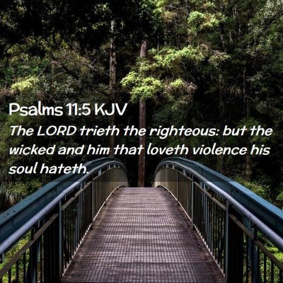 Psalms 11:5 KJV Free Bible Images