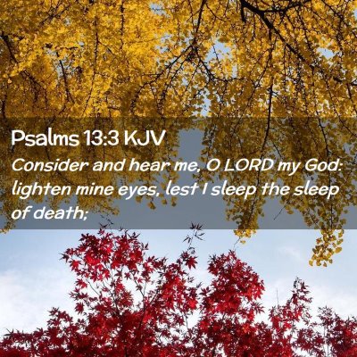 Psalms 13:3 KJV Free Bible Images