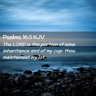 Psalms 16:5 KJV Free Bible Images