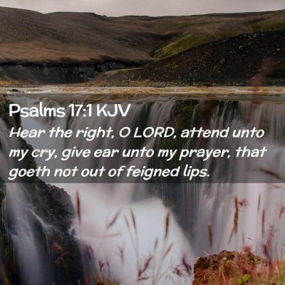 Psalms 17:1 KJV Free Bible Images