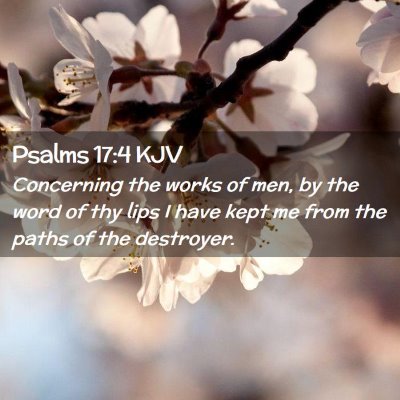 Psalms 17:4 KJV Free Bible Images