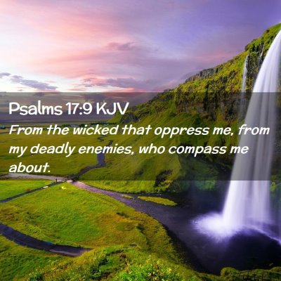 Psalms 17:9 KJV Free Bible Images