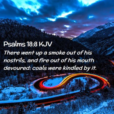 Psalms 18:8 KJV Free Bible Images