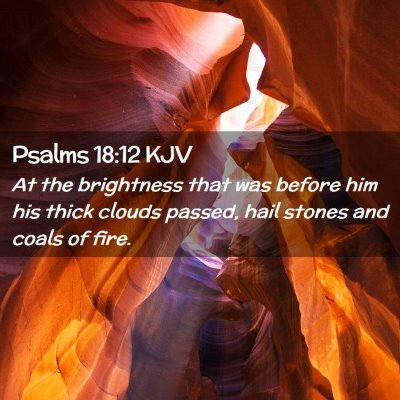 Psalms 18:12 KJV Free Bible Images