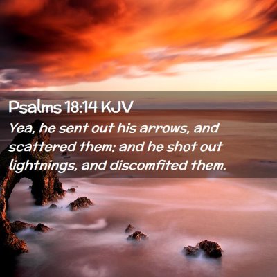 Psalms 18:14 KJV Free Bible Images