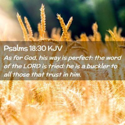 Psalms 18:30 KJV Free Bible Images