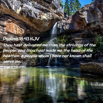 Psalms 18:43 KJV Free Bible Images