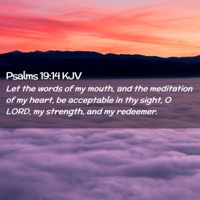 Psalms 19:14 KJV Free Bible Images