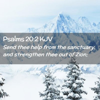 Psalms 20:2 KJV Free Bible Images