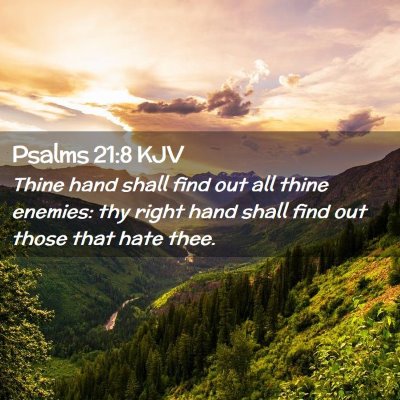 Psalms 21:8 KJV Free Bible Images