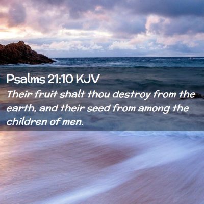 Psalms 21:10 KJV Free Bible Images