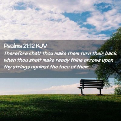 Psalms 21:12 KJV Free Bible Images