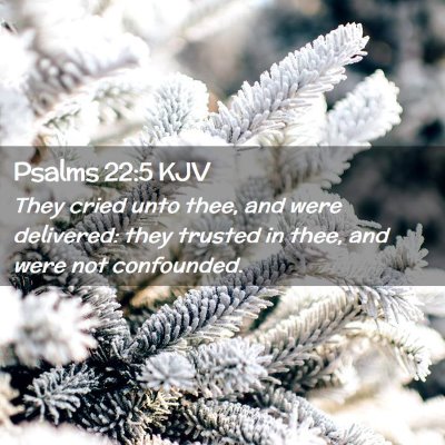 Psalms 22:5 KJV Free Bible Images