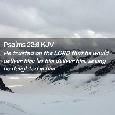 Psalms 22:8 KJV Free Bible Images