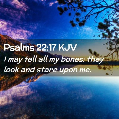 Psalms 22:17 KJV Free Bible Images