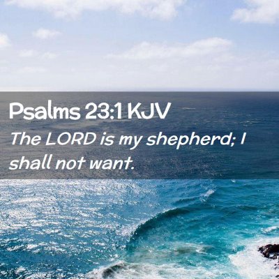 Psalms 23:1 KJV Free Bible Images