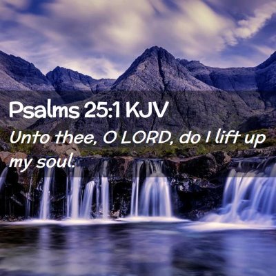 Psalms 25:1 KJV Free Bible Images