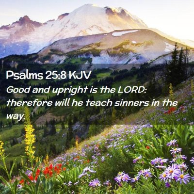 Psalms 25:8 KJV Free Bible Images