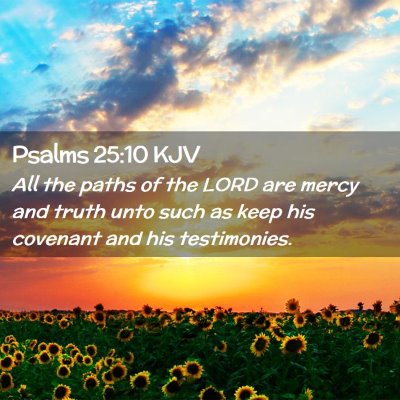 Psalms 25:10 KJV Free Bible Images