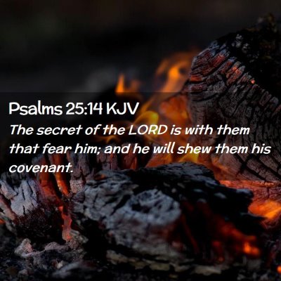 Psalms 25:14 KJV Free Bible Images