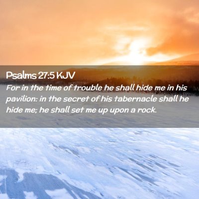 Psalms 27:5 KJV Free Bible Images