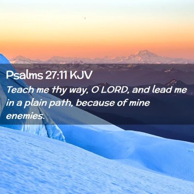 Psalms 27:11 KJV Free Bible Images