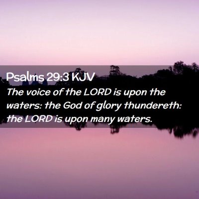 Psalms 29:3 KJV Free Bible Images