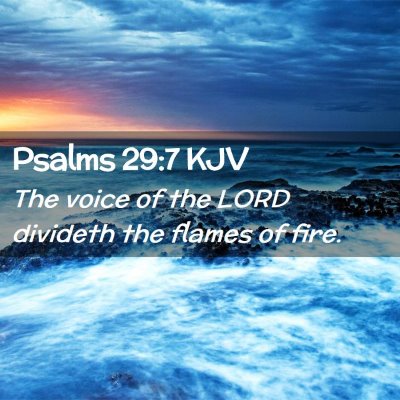 Psalms 29:7 KJV Free Bible Images