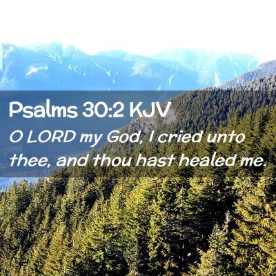 Psalms 30:2 KJV Free Bible Images