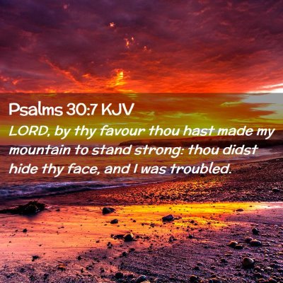 Psalms 30:7 KJV Free Bible Images