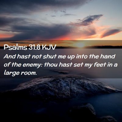 Psalms 31:8 KJV Free Bible Images