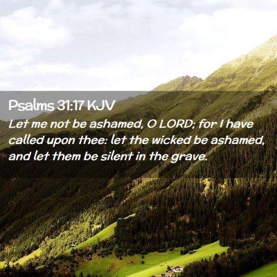 Psalms 31:17 KJV Free Bible Images