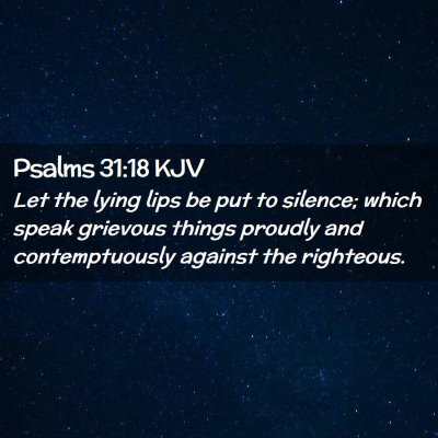 Psalms 31:18 KJV Free Bible Images