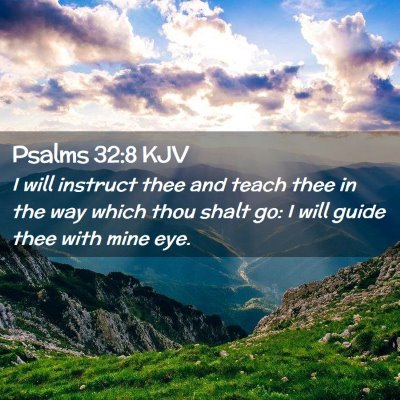 Psalms 32:8 KJV Free Bible Images