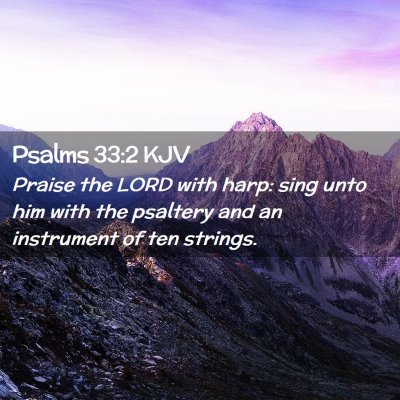 Psalms 33:2 KJV Free Bible Images