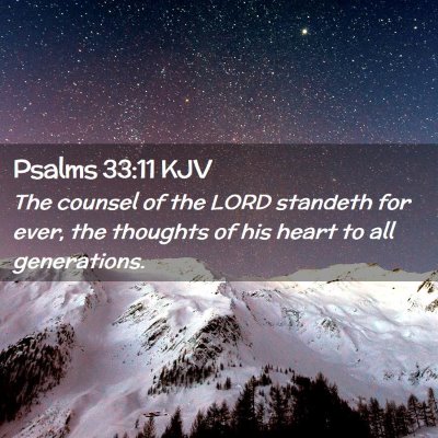 Psalms 33:11 KJV Free Bible Images