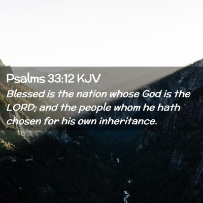 Psalms 33:12 KJV Free Bible Images