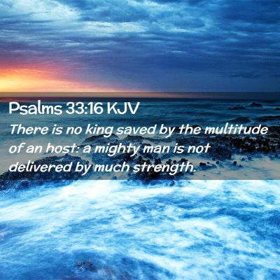 Psalms 33:16 KJV Free Bible Images