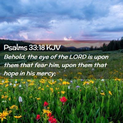 Psalms 33:18 KJV Free Bible Images