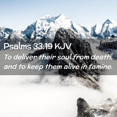 Psalms 33:19 KJV Free Bible Images