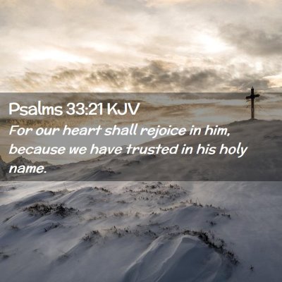 Psalms 33:21 KJV Free Bible Images