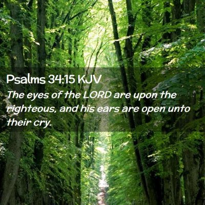 Psalms 34:15 KJV Free Bible Images