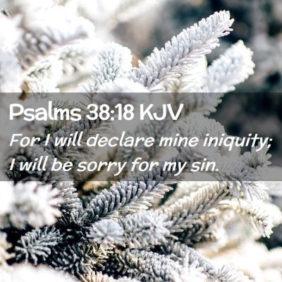 Psalms 38:18 KJV Free Bible Images