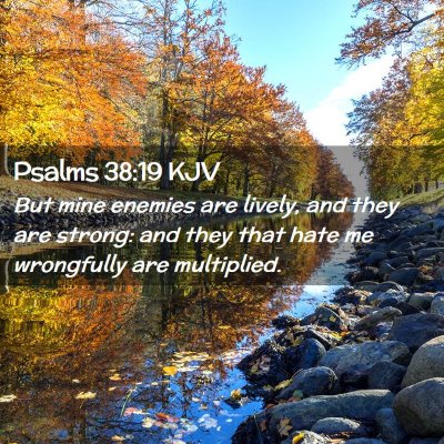 Psalms 38:19 KJV Free Bible Images