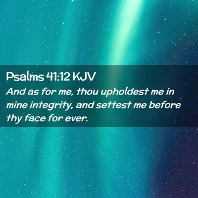 Psalms 41:12 KJV Free Bible Images