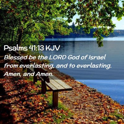 Psalms 41:13 KJV Free Bible Images