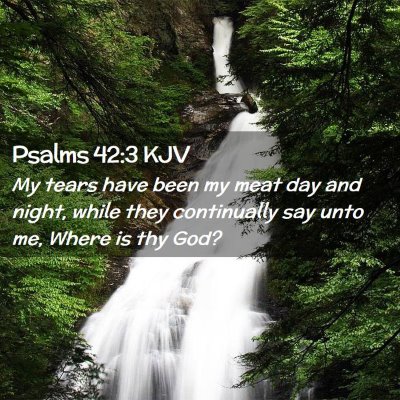 Psalms 42:3 KJV Free Bible Images