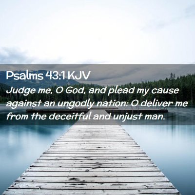 Psalms 43:1 KJV Free Bible Images