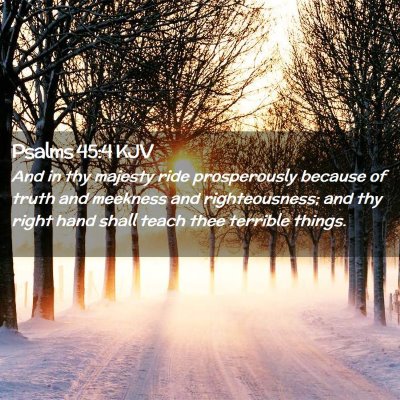 Psalms 45:4 KJV Free Bible Images